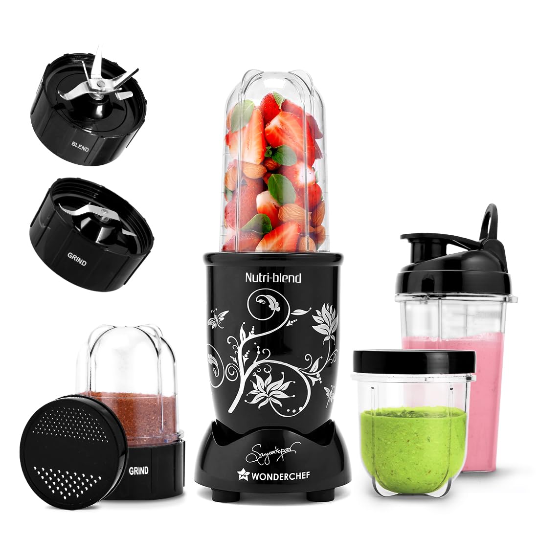 Wonderchef Nutri-Blend 400W 2 Jars Blender & Mixer Grinder
