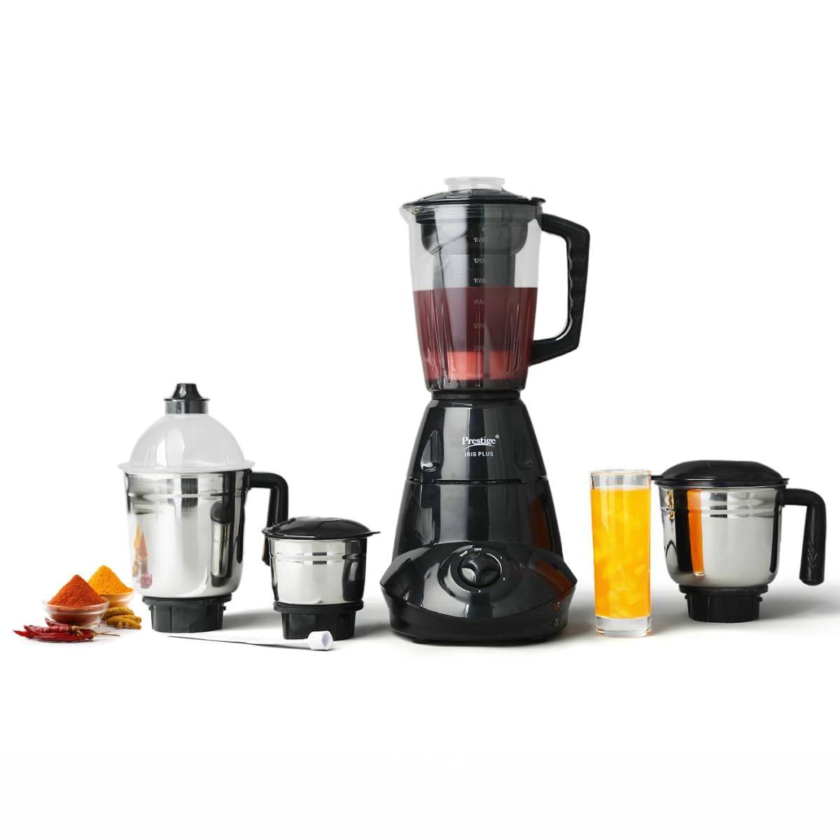 Prestige Iris 750W Mixer Grinder with 4 Jars