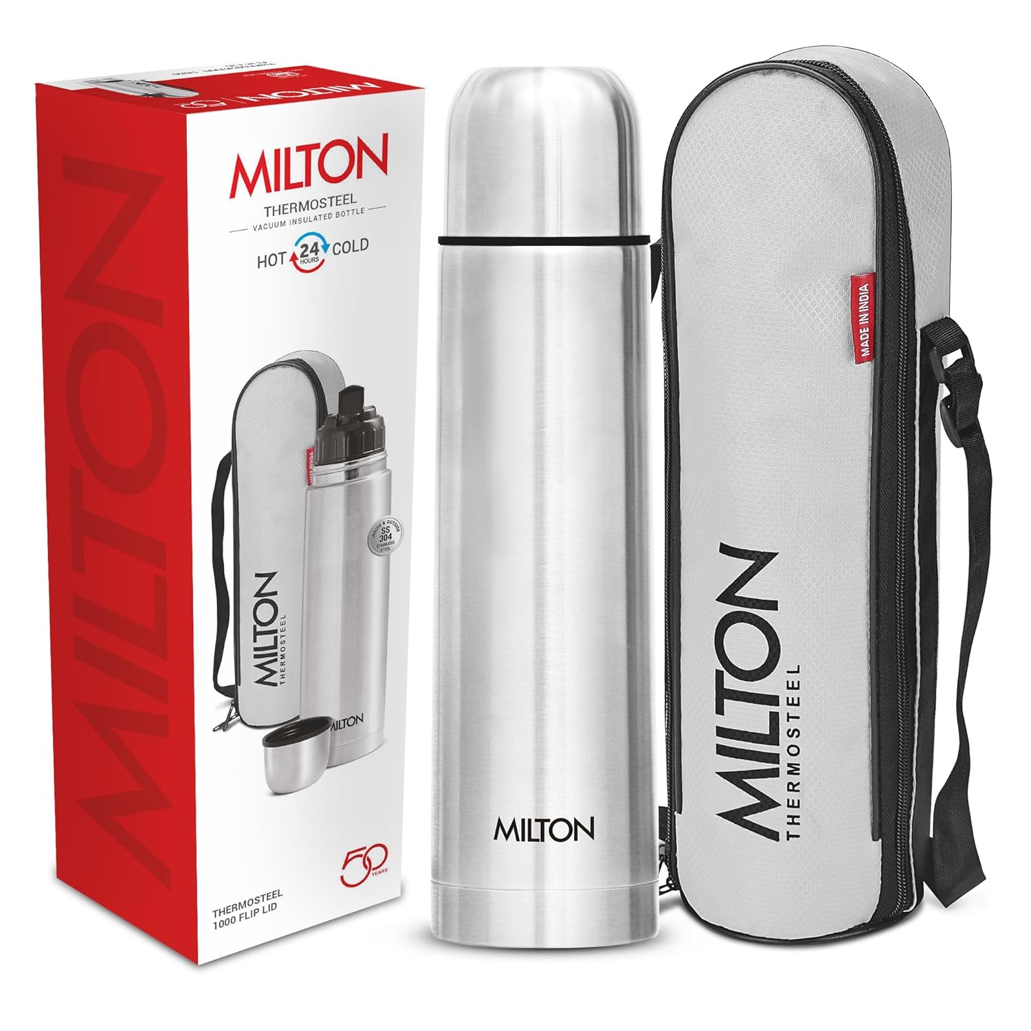 Milton Flip Lid 1000 Thermosteel Water Bottle